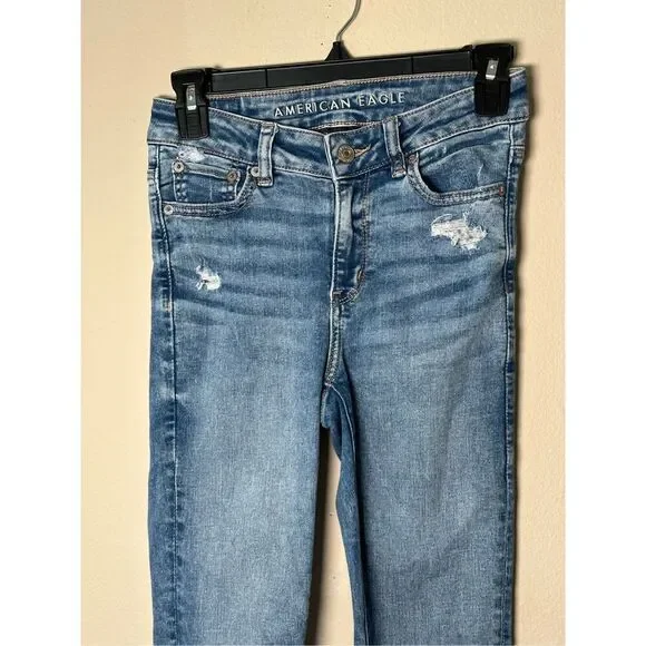 American Eagle Hi-Rise Jegging sz 2 NEXT LEVEL STRETCH - Picture 2 of 10